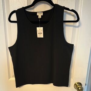 J. Crew Black Fitted Sleeveless Tank Top
